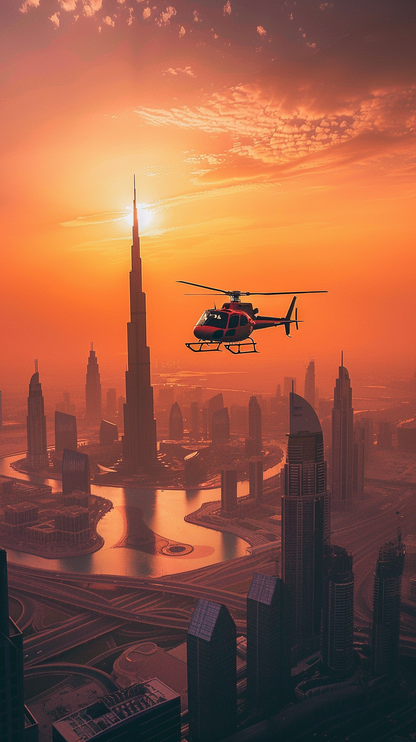 Dubai Helicopter Tour Susnet