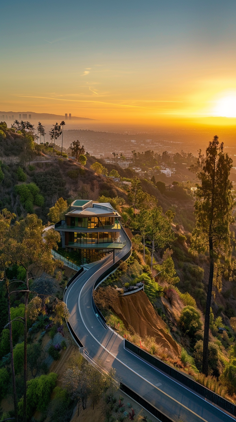 Hollywoods Hills Mansion Daylight