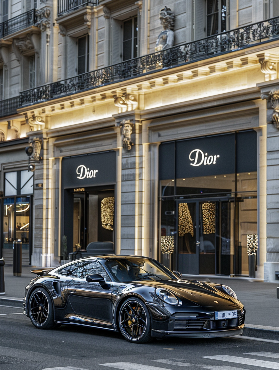 Porche 911 Front Dior Store