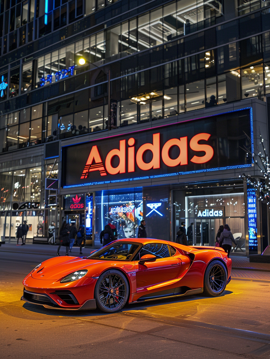 Porch Front of Adidas Store