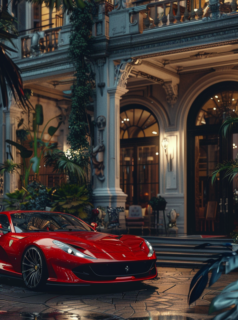 Luxury Home Red Ferrari 2.0