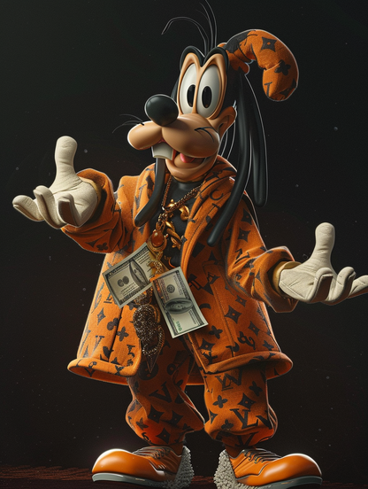 Goofy In Louis Vuitton Style