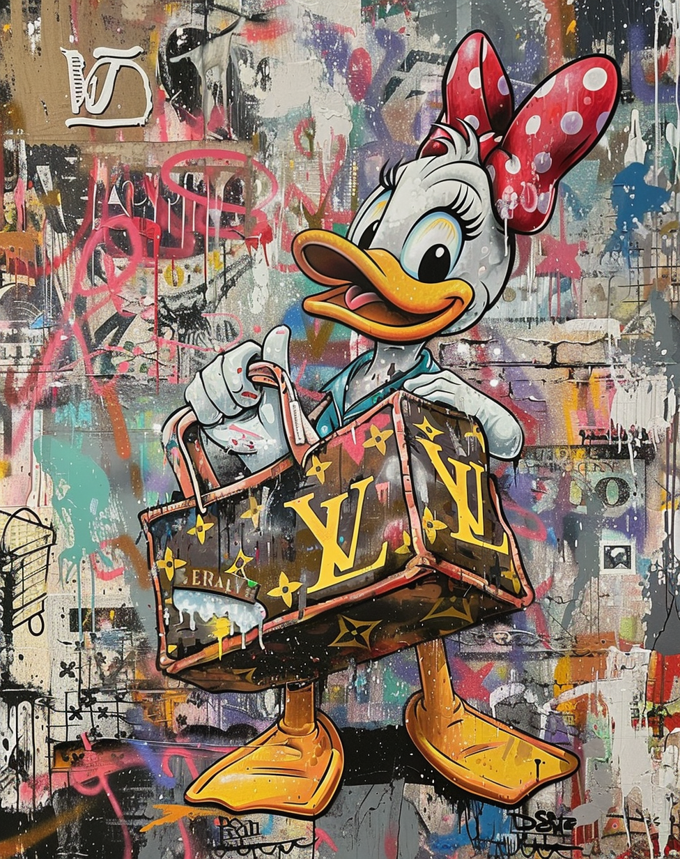Painted Daisy Duck Louis Vuitton Bag 2.0