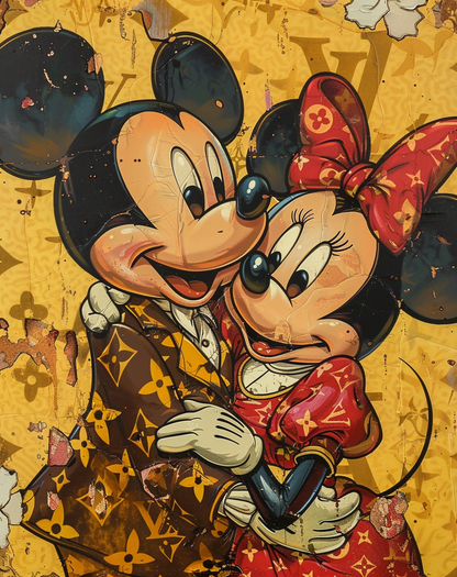 Mickey and Minnie Louis Vuitton Romantic