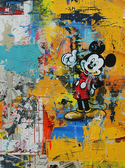 Mickey Mouse 3 painted